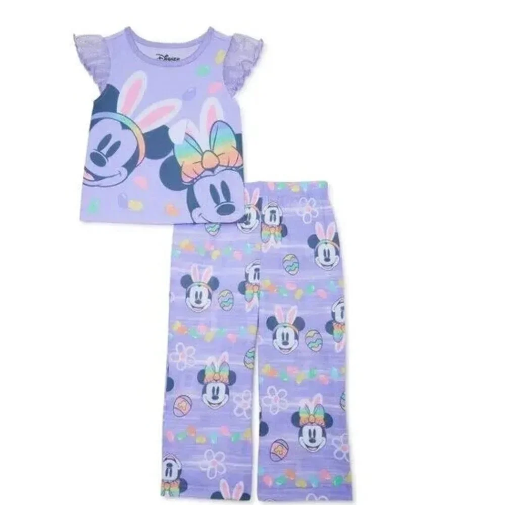 DISNEY Minnie Mouse Pajamas 2 Piece Set TODDLER GIRLS SIZE 2T NEW